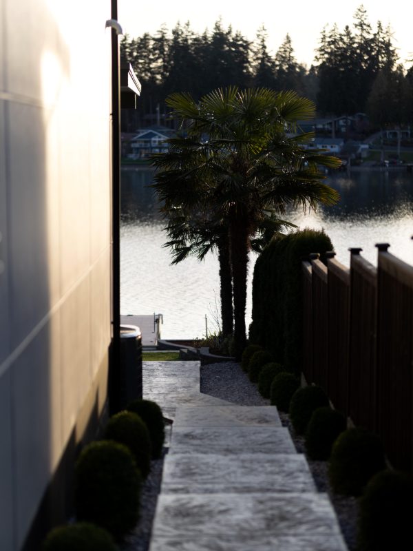 Garden path down to the lake